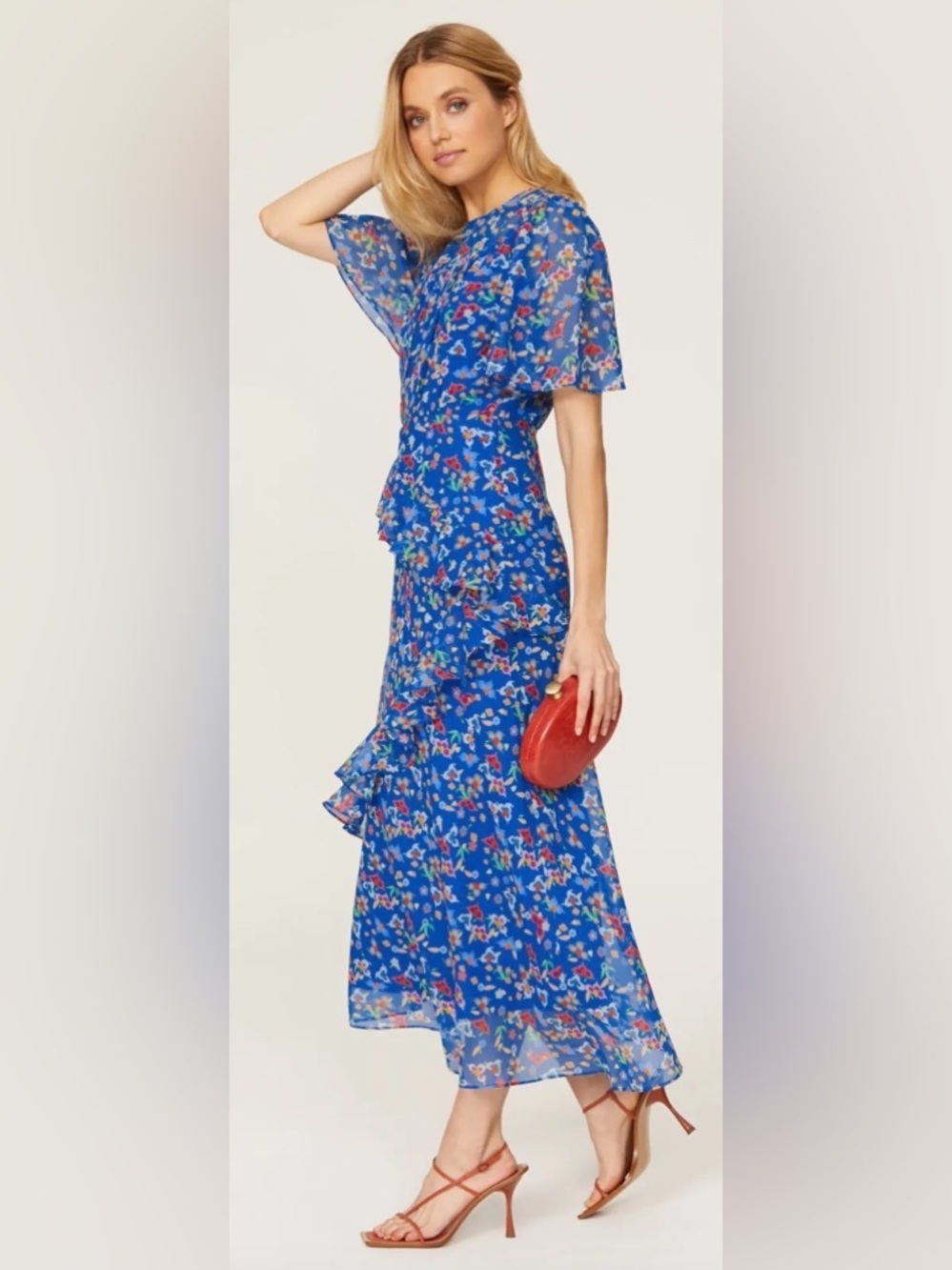 Saloni RTR Vida Ruffled Dress (0139) - Picture 3 of 8